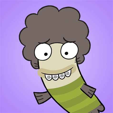 fish cartoon characters|cartoon fish with curly hair.